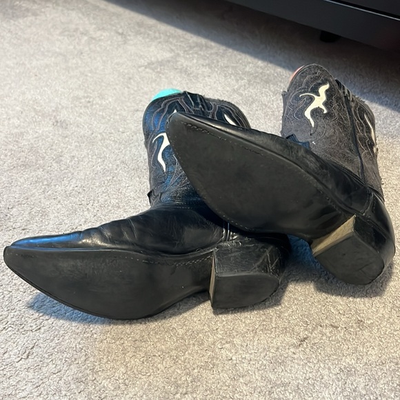 Laredo Black Cowboy Boots - Picture 2 of 4